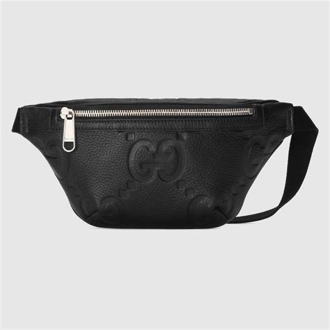 gucci marsupio tracolla|Marsupio con jumbo GG in pelle nera .